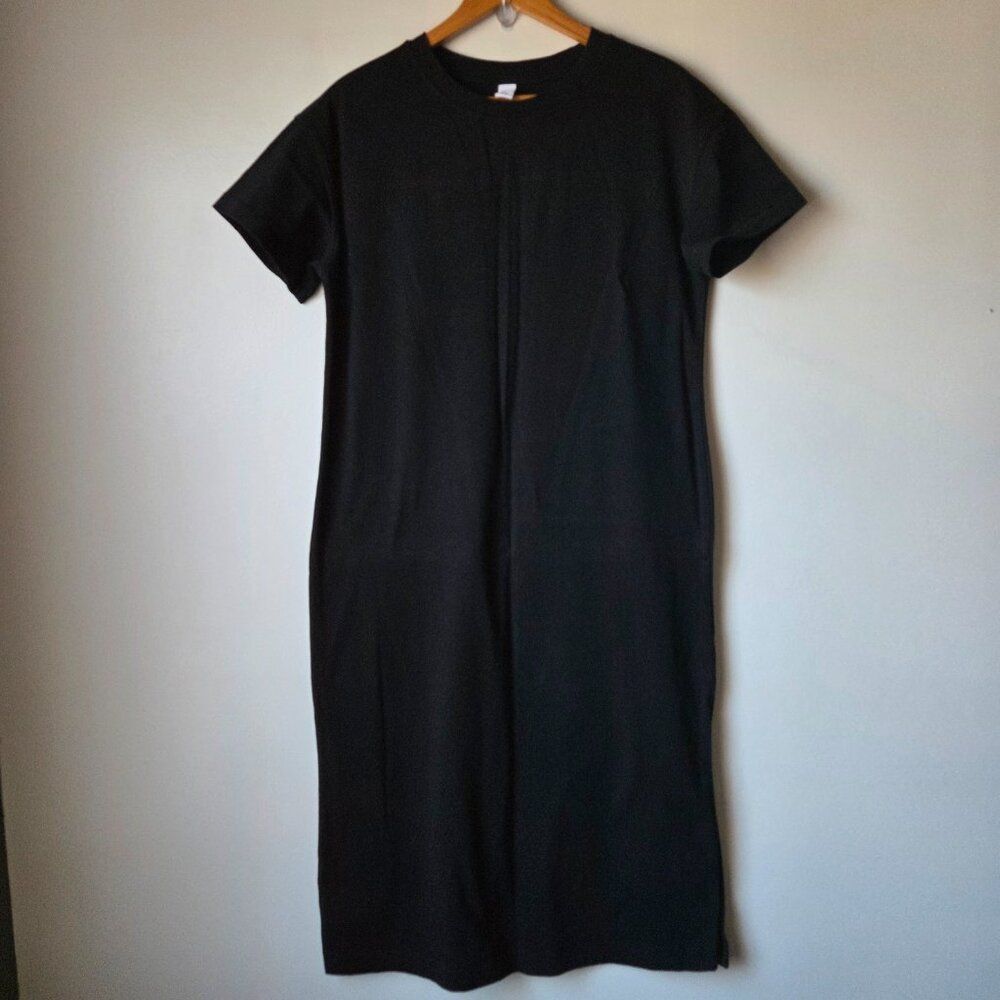 EUC OLD NAVY BLACK T SHIRT MIDI DRESS SIZE SMALL